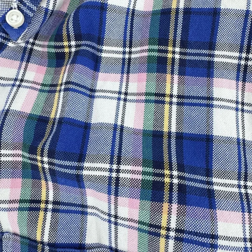 Charles Tyrwhitt Shirt Mens Medium‎ Blue Plaid Button Up Weekend Slim Fit Casual